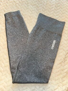 Gymshark Seamless Leggings Grey 23.5”Inseam Size Large